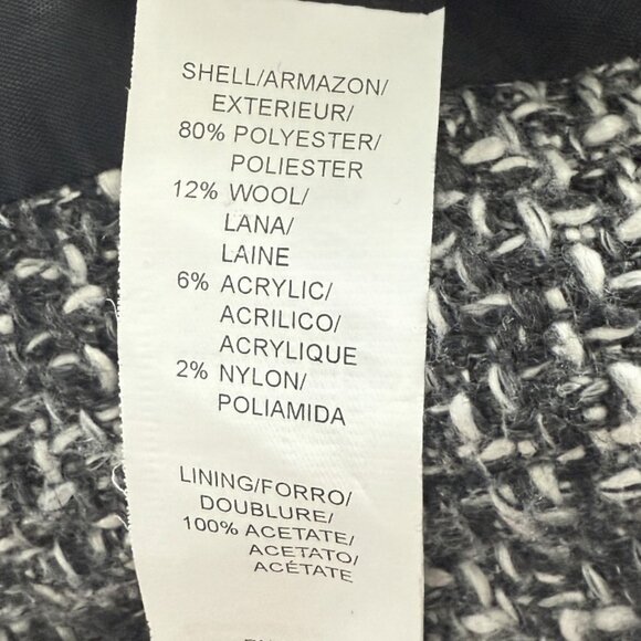 Mac & Jac Tweed Belted Zip Jacket – Black&White M - Picture 5 of 5